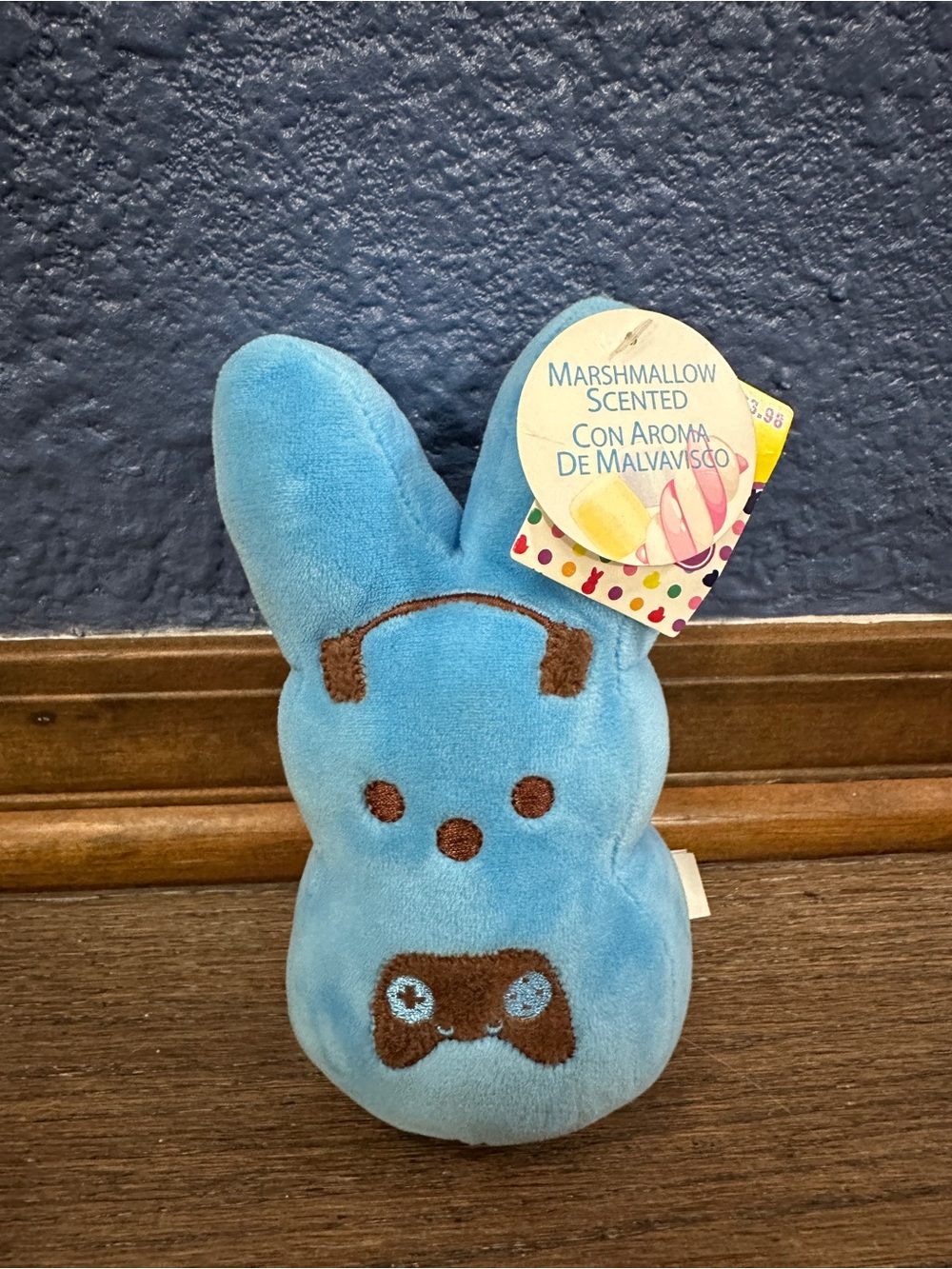 Peeps Blue Bunny Video Game Peeps Bunny Plush 6" Peeps Candy Plush